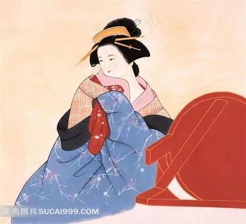 古装日本仕女图