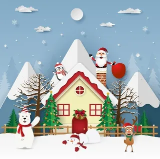 设计圣诞节冬天背景