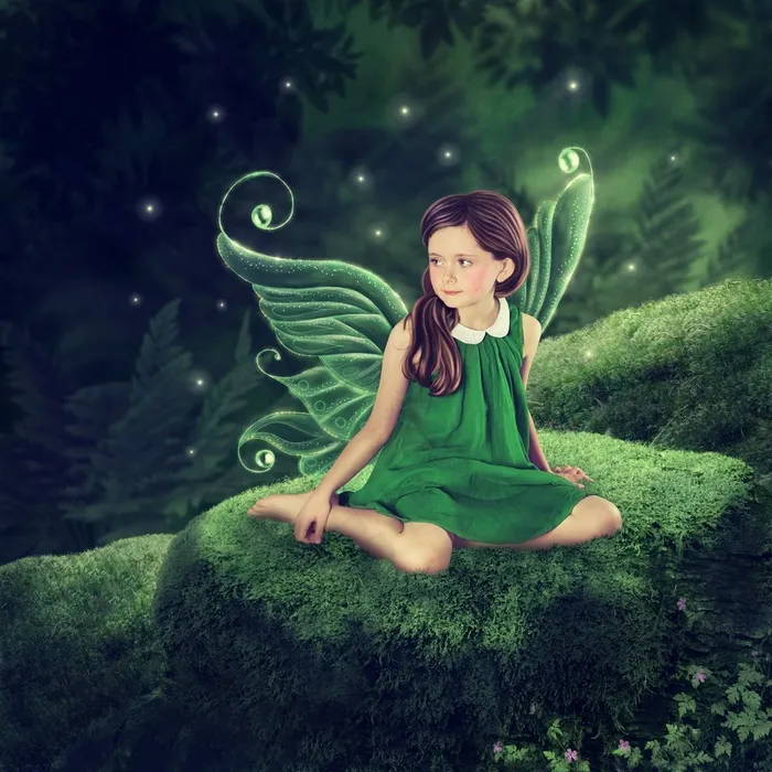 梦幻精灵女孩图片素材