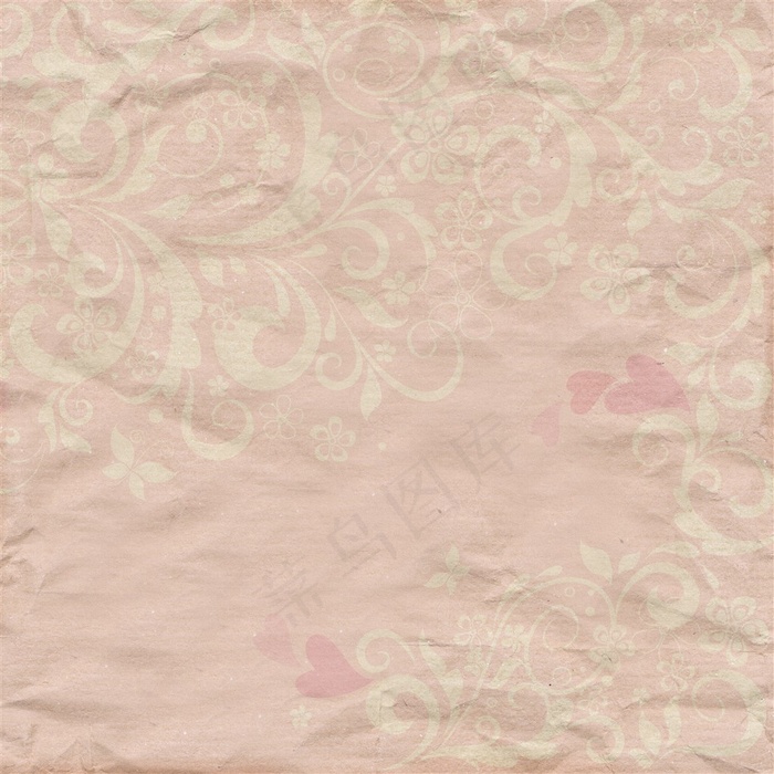 粉粉的欧式花纹