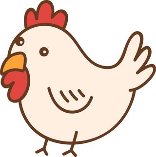 免抠矢量卡通鸡
