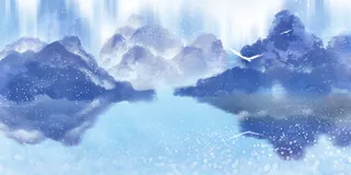 中国风传统水墨古风古典展板边框工笔画PS海报背景平面设计素材