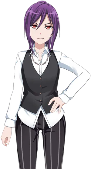 短发女孩卡通人物素材