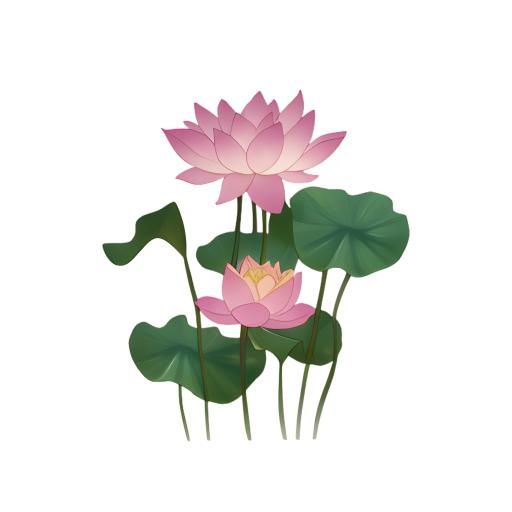 荷花莲花免抠