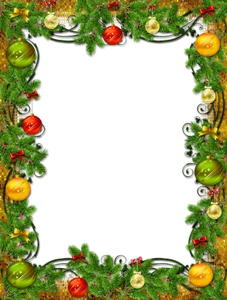 圣诞节冷杉铃铛花束饰品礼物盒免抠