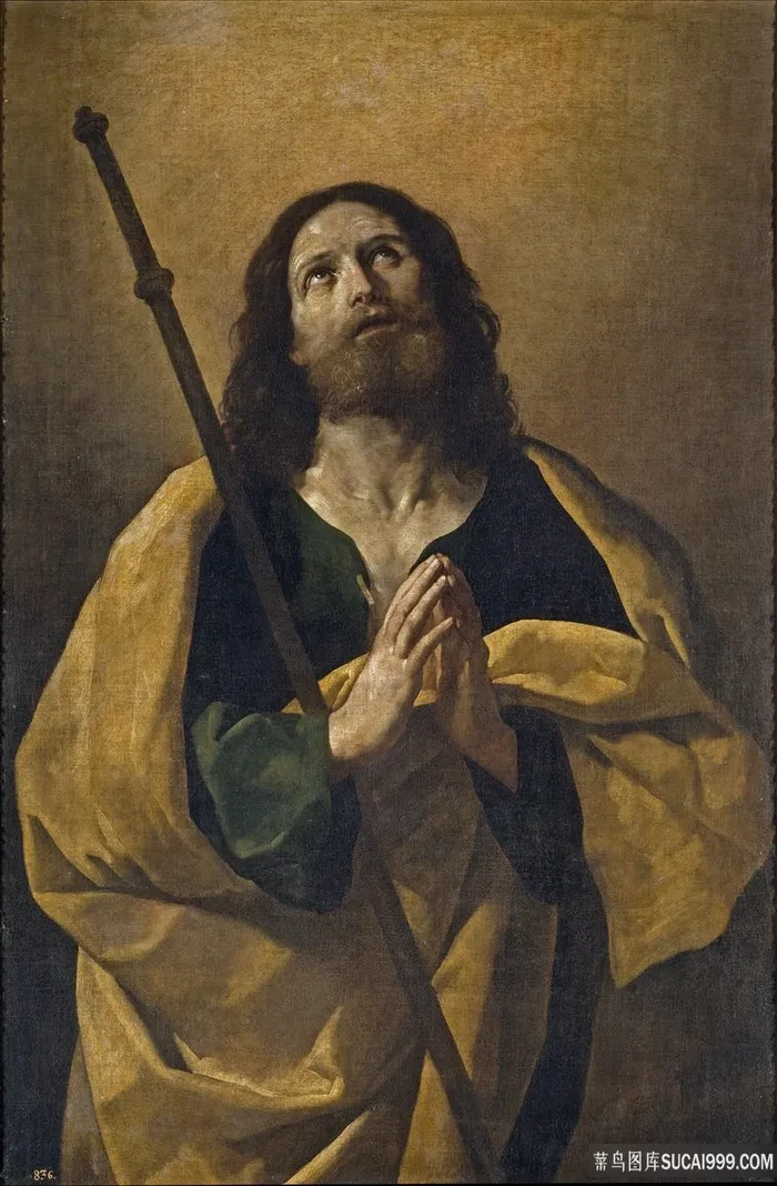 胡须男士肖像油画装饰画