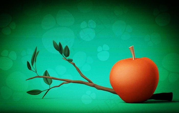 新鲜美味红苹果