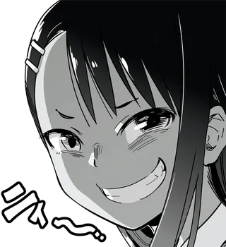 黑白素材简笔女孩