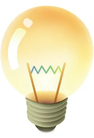 黄色灯泡 PNG免抠