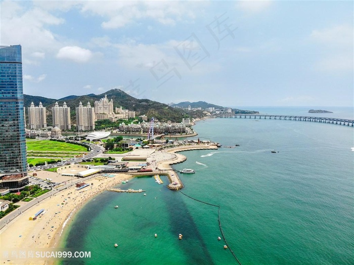 海边城市风景图片