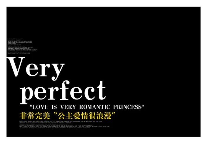 英文单张照片排版相册影集psd模版下载