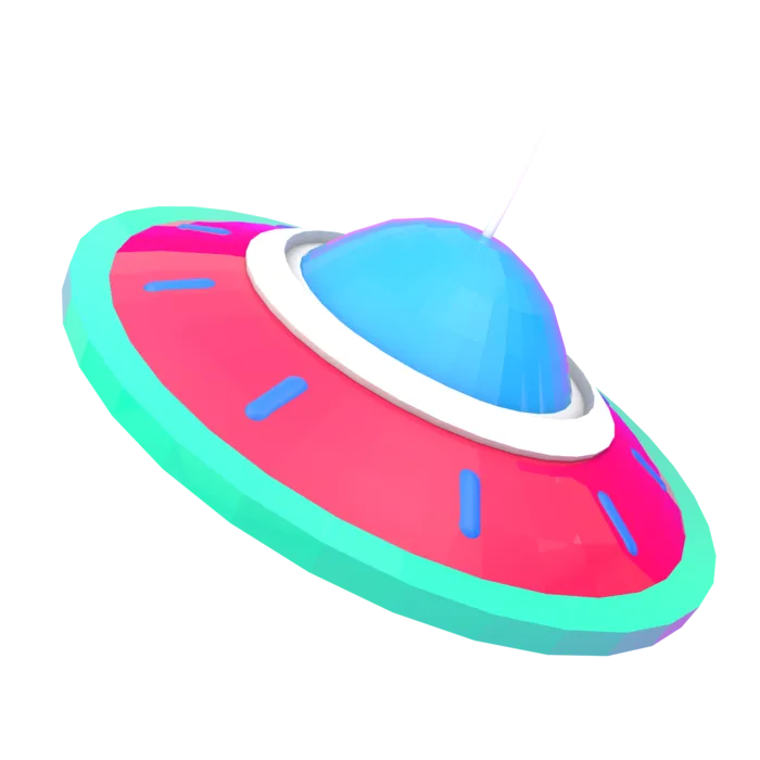 电商促销飞碟素材