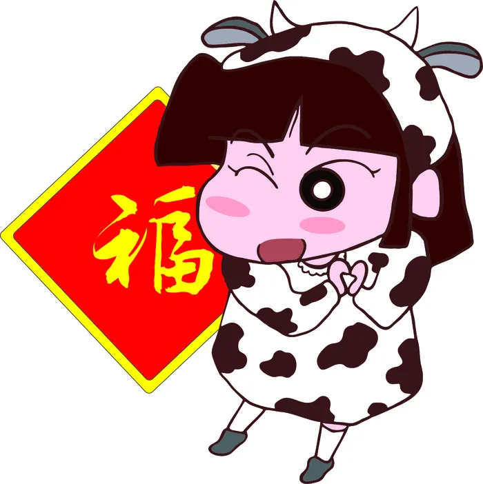 蜡笔小新牛年卡通cdr矢量模版下载