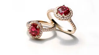 美丽的红宝石珠宝
