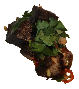 黄豆豆腐包浆黑豆嫩豆腐油炸香煎免抠摄影元素素材