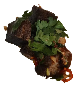 黄豆豆腐包浆黑豆嫩豆腐油炸香煎免抠摄影元素素材