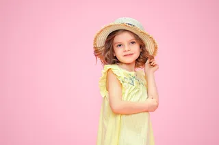 外国小女孩粉色可爱小公主裙(105)