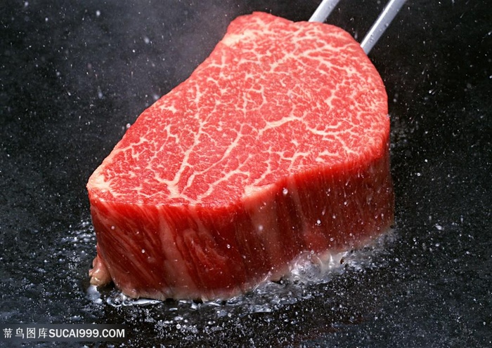 煎牛排煎肉食高清图片