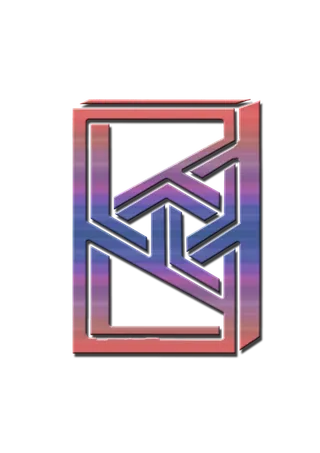 彩色渐变几何图形画册插画免抠素材