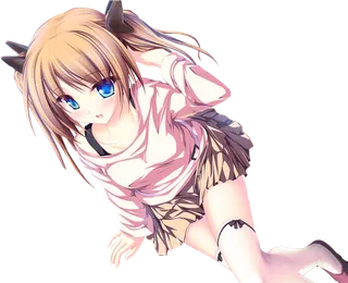 坐立女孩素材人物卡通简笔