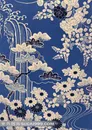日式风景图案布纹