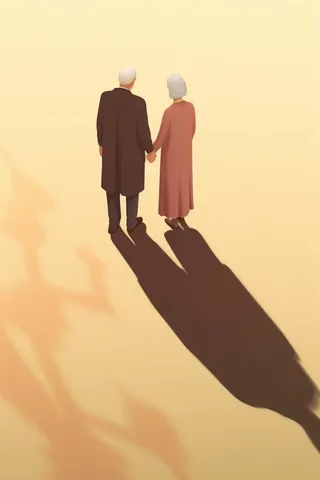 老人复古背影背景