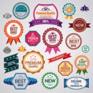 免抠标签标贴矢量