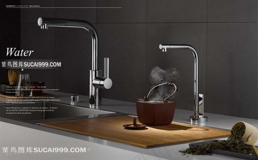 厨房龙头水槽图片