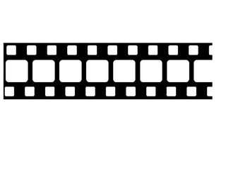 黑色简约风胶卷模版