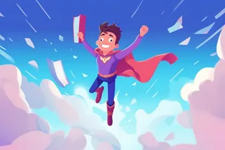 学生超人冲刺考试高考背景