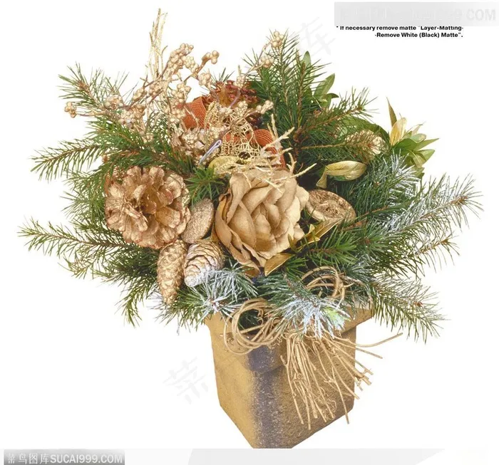 节日饰品-金灿灿的花束