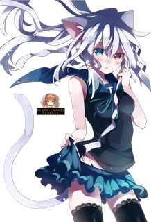 女孩卡通人物简笔长发猫女 女孩卡通人物简笔长发猫女