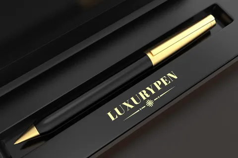 笔盒logo样机模板