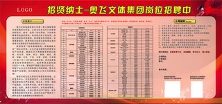 宣传简约招聘海报