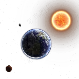 月球星空素材_浩瀚宇宙星系行