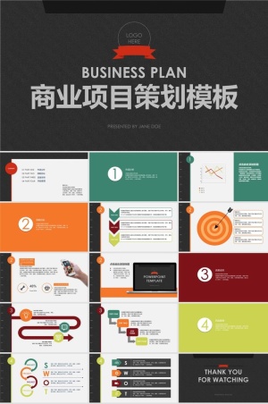 商业项目策划方案PPT模板预览图