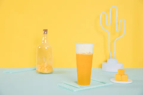 奶茶店水果茶饮品特饮高清图芝士芒芒