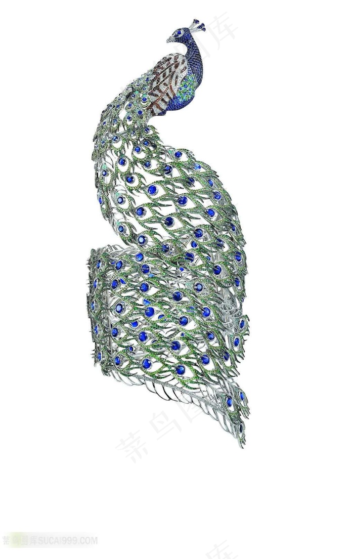 孔雀珠宝素材