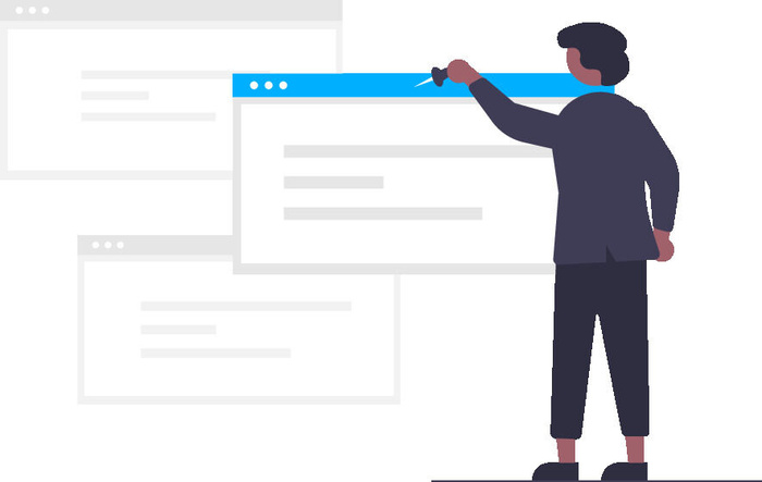 2.5d电脑界面插画小图标素材