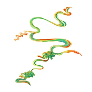 中国风中式国潮敦煌云纹祥云插画图案云朵云彩元素PSDAI设计素材