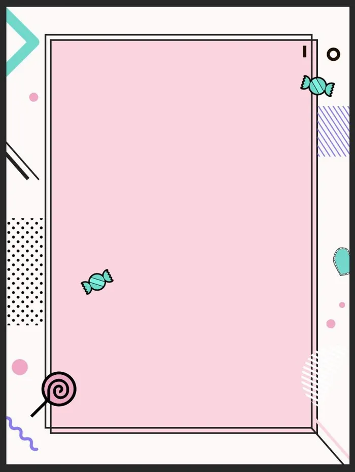 马卡龙色少女粉背景