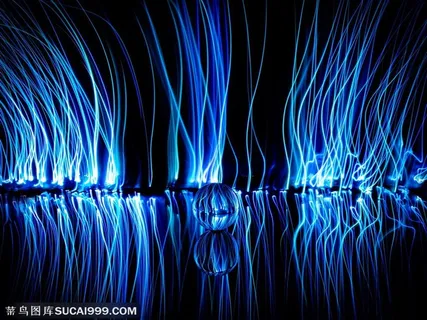 3D绕环空间 PPT素材 海报 未来科技背景