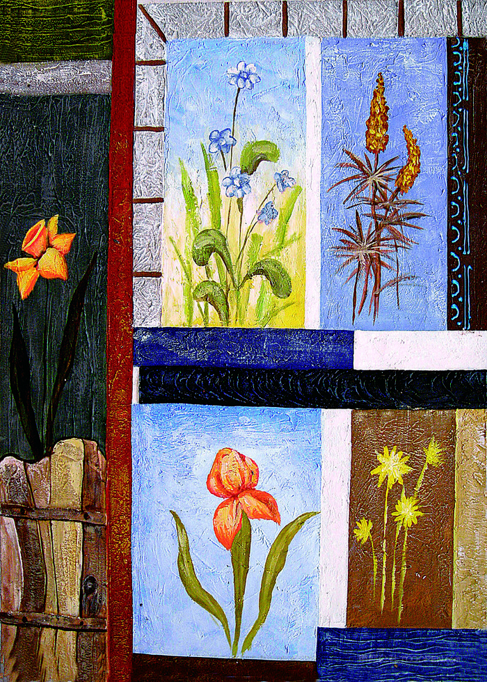 唯美花卉时尚艺术油画