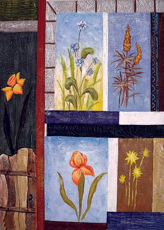 唯美花卉时尚艺术油画