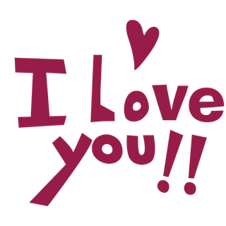 我爱你暗红英语情人节