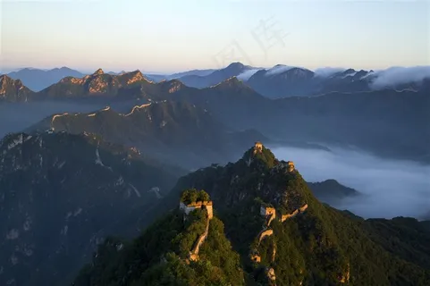 万里长城全景图片