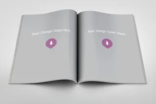简约书籍画册样机设计