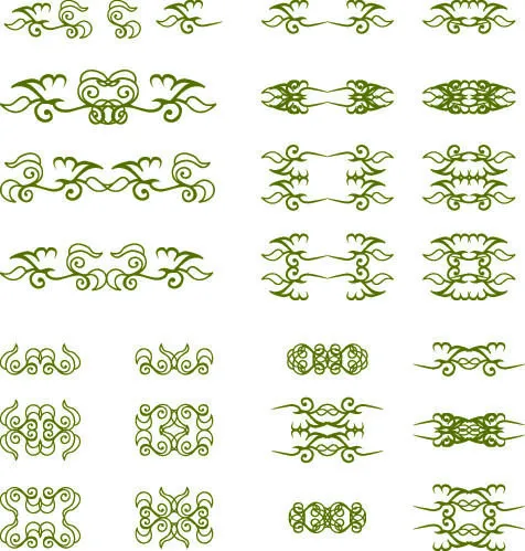 欧式复古线条边框花纹AI矢量LOGO角框花边分割线设计PSD卡片素材eps,ai矢量模版下载