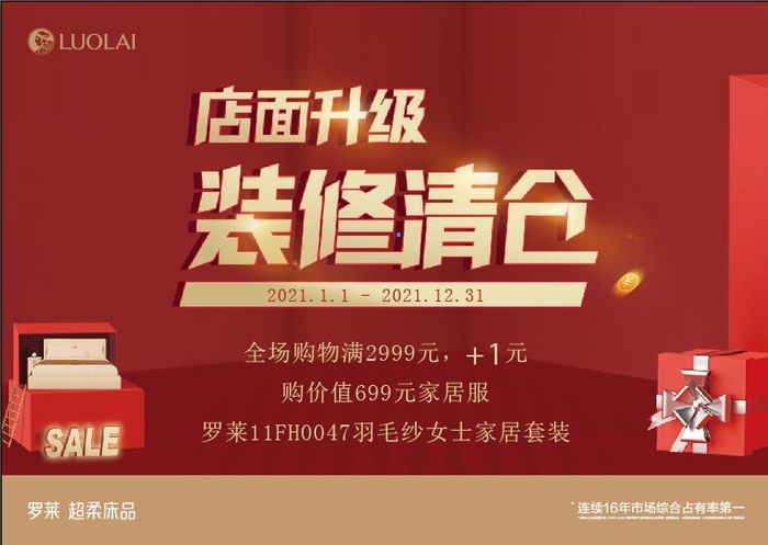 店面升级海报ai矢量模版下载