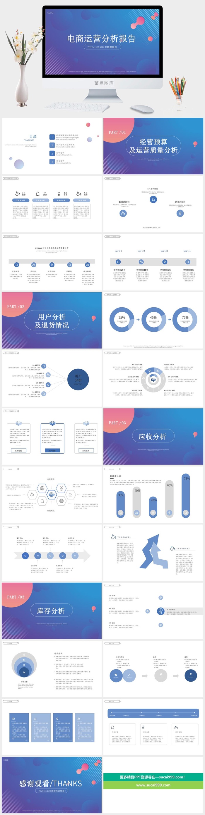 商务蓝色大气简约企业宣传工作总结计划汇报告培训年会ppt模板